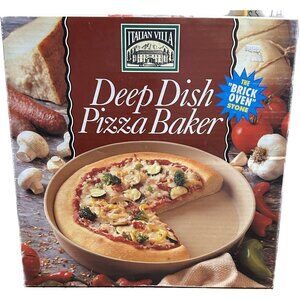 Superstone Deep Dish Pizza & Pie Baker The Brick Oven Stone Bread Quiche  Nachos